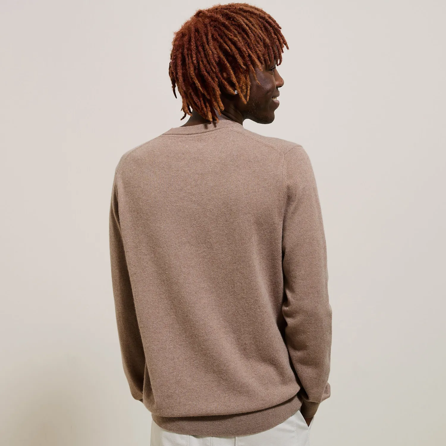 Jules Pull col rond mélange mérinos cachemire- Pull