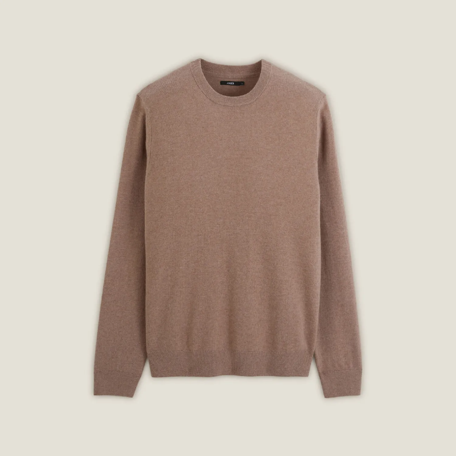 Jules Pull col rond mélange mérinos cachemire- Pull