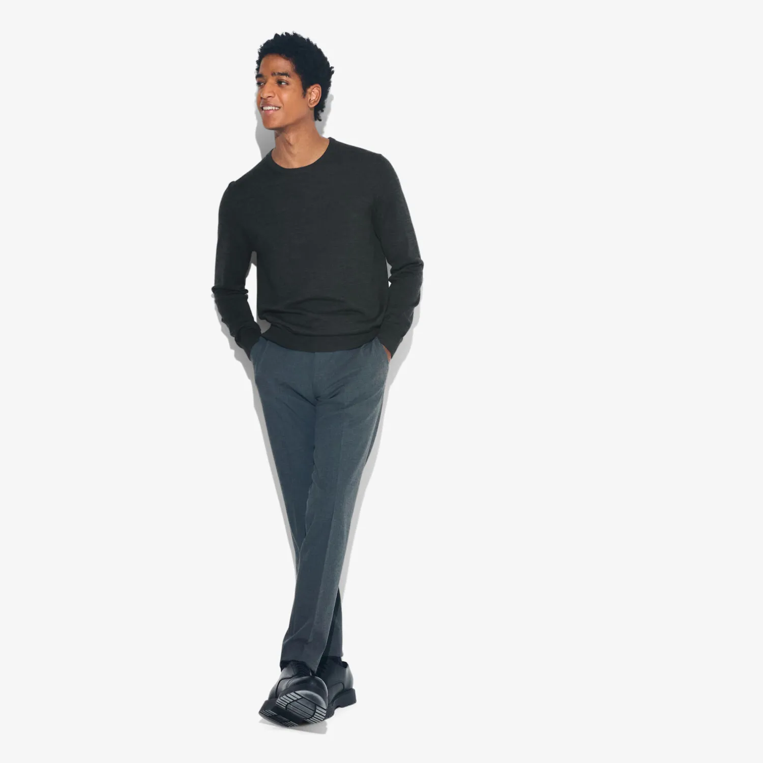 Jules Pull col rond mérinos- Pull