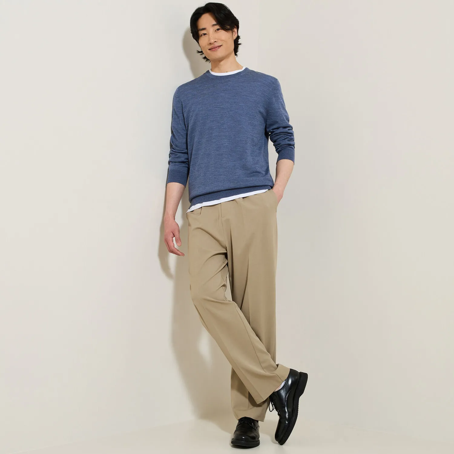 Jules Pull col rond mérinos- Pull