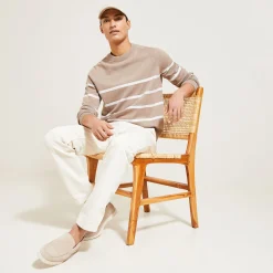 Jules Pull col rond rayé- Smart Casual|Pull