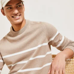 Jules Pull col rond rayé- Smart Casual|Pull