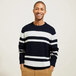 Jules Pull col rond rayé- Smart Casual|Pull