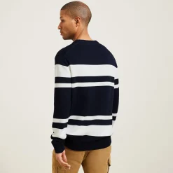 Jules Pull col rond rayé- Smart Casual|Pull