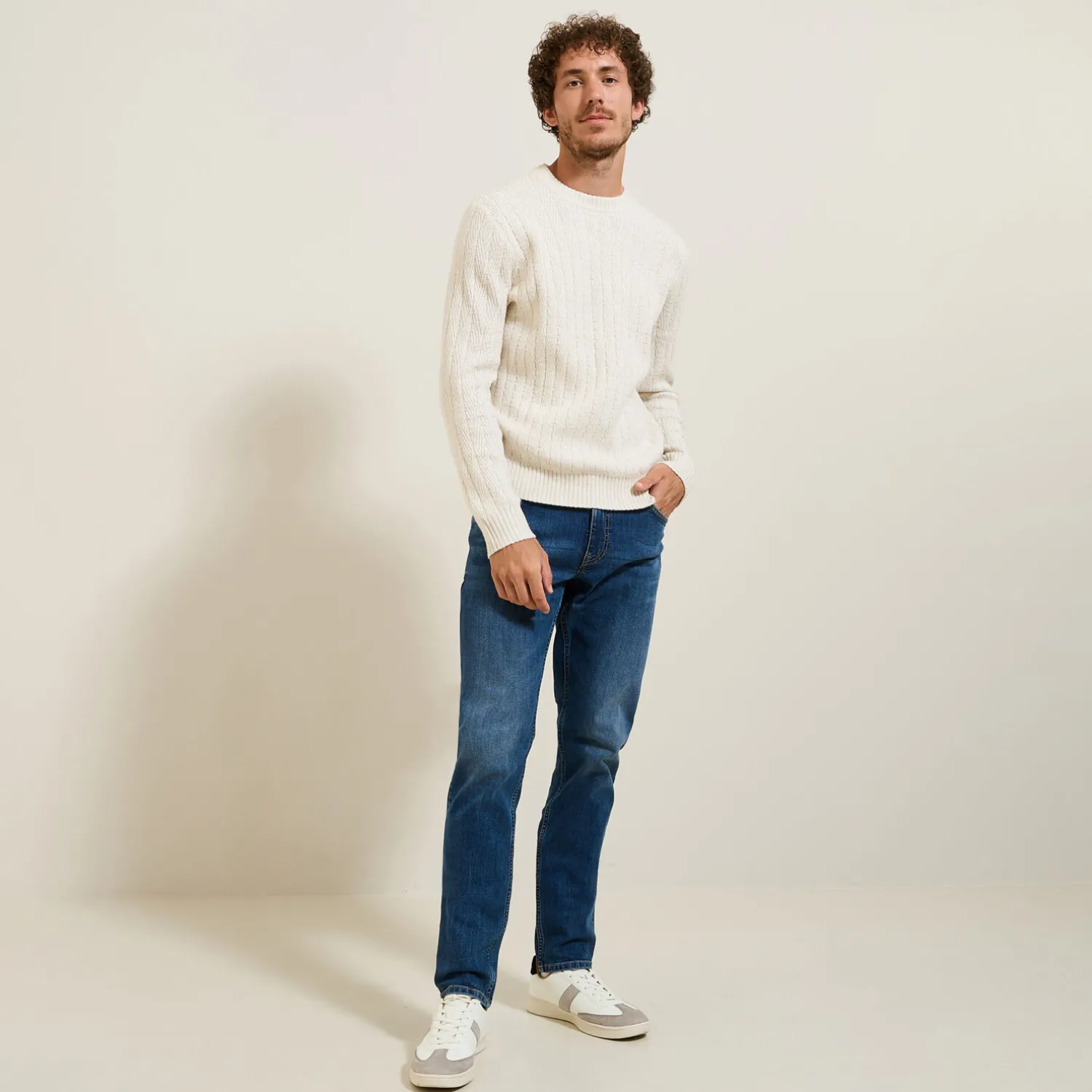 Jules Pull col rond torsade- Pull