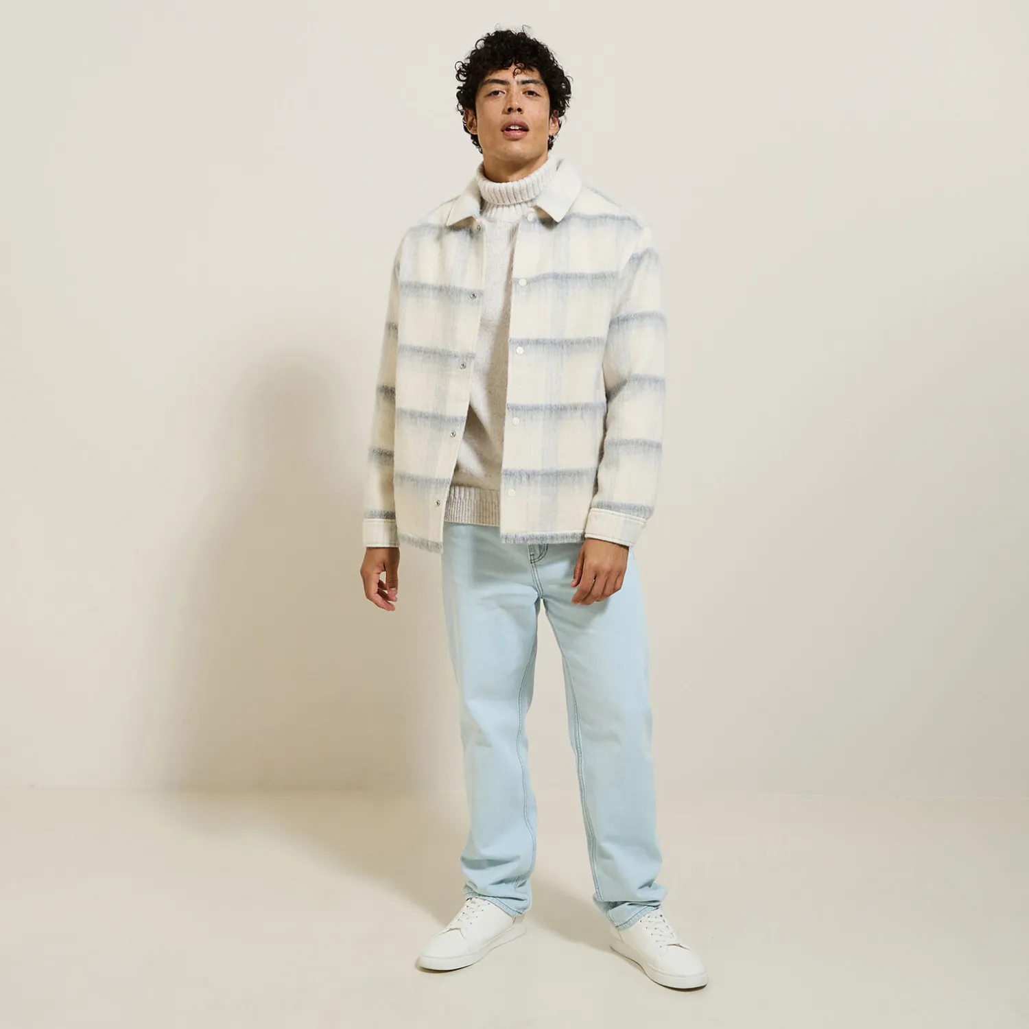 Jules Pull col roulé doux- Pull