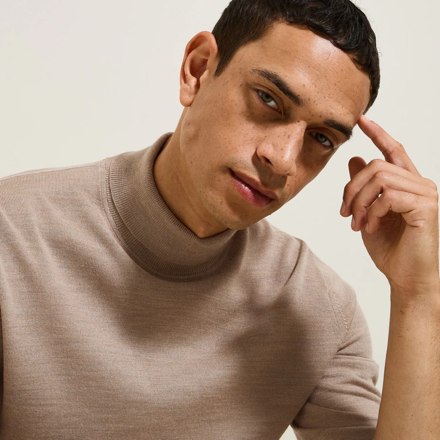 Jules Pull col roulé mérinos- Pull