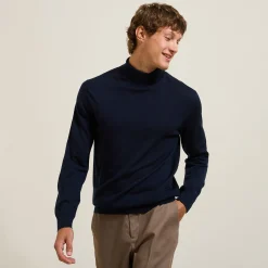 Jules Pull col roulé mérinos- Pull