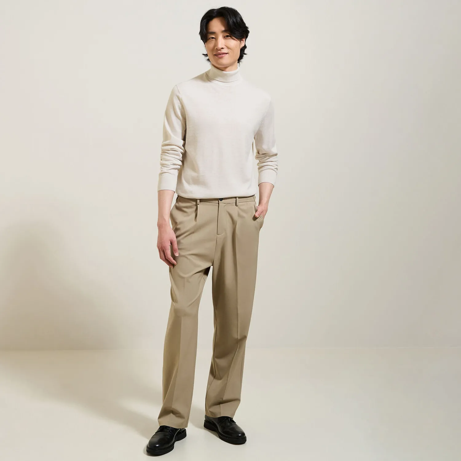 Jules Pull col roulé mérinos- Pull