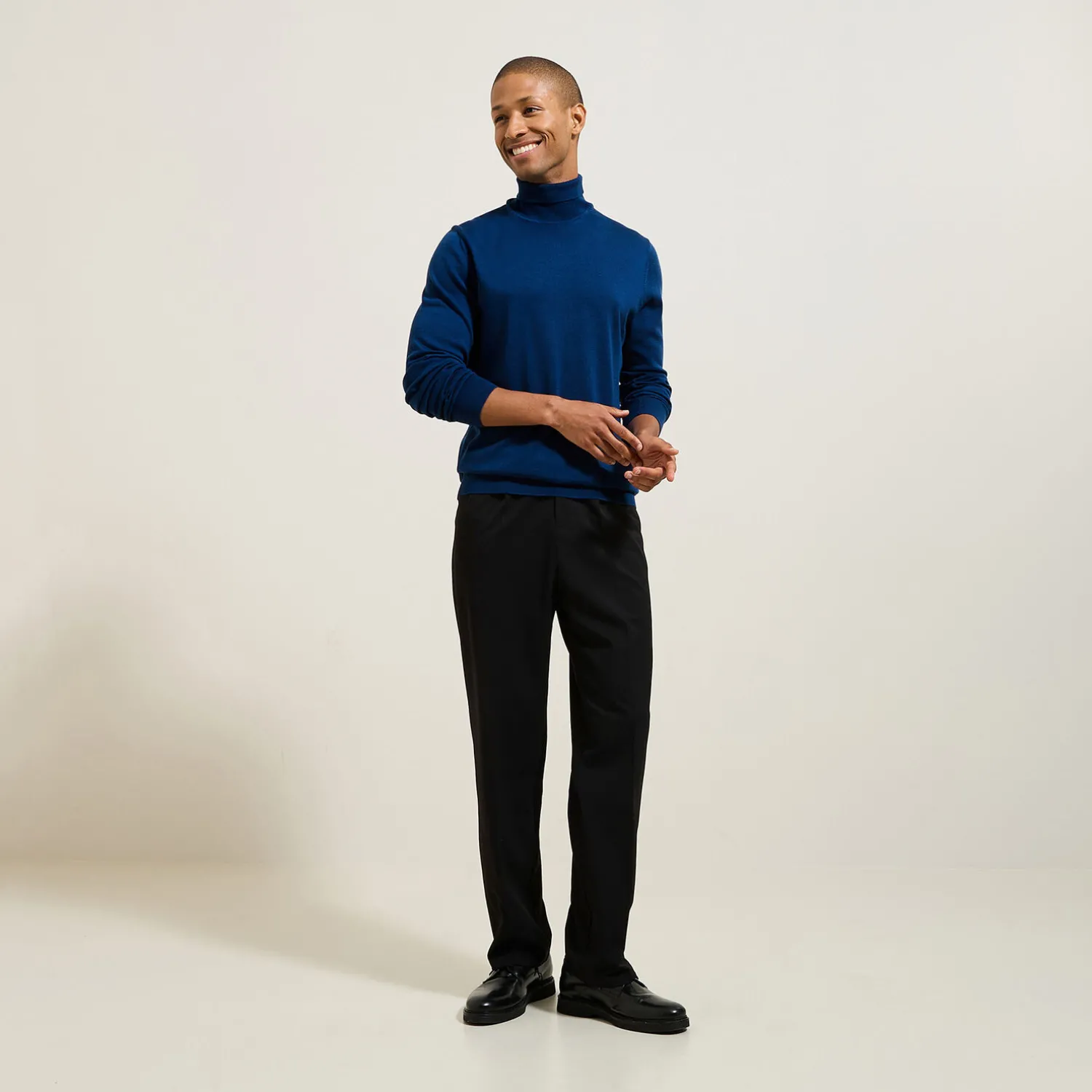 Jules Pull col roulé mérinos- Pull