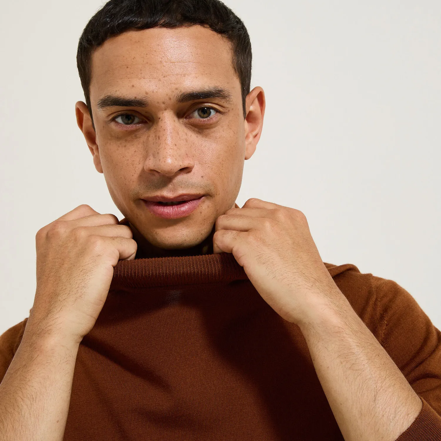 Jules Pull col roulé mérinos- Pull