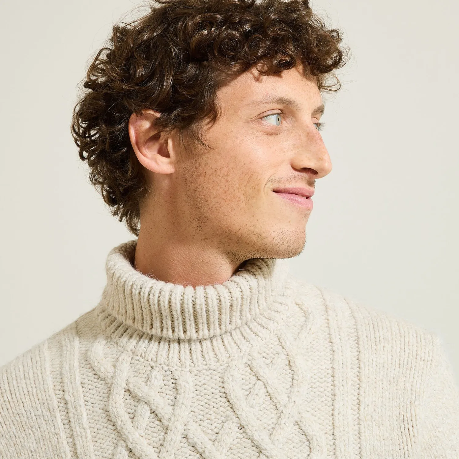 Jules Pull col roulé torsade- Pull