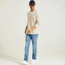 Jules Pull col tunisien 2 en 1- Pull