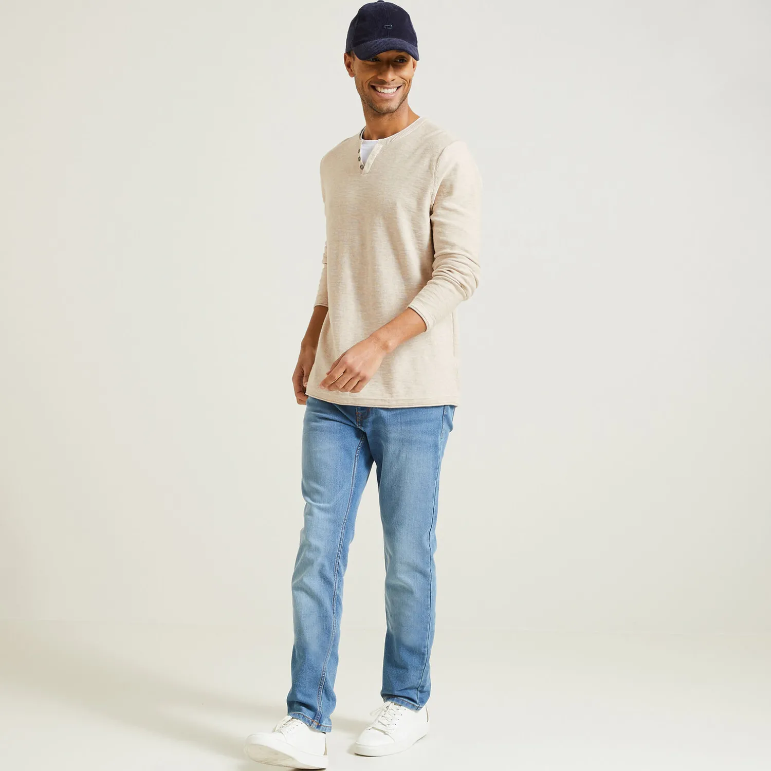 Jules Pull col tunisien 2 en 1- Pull