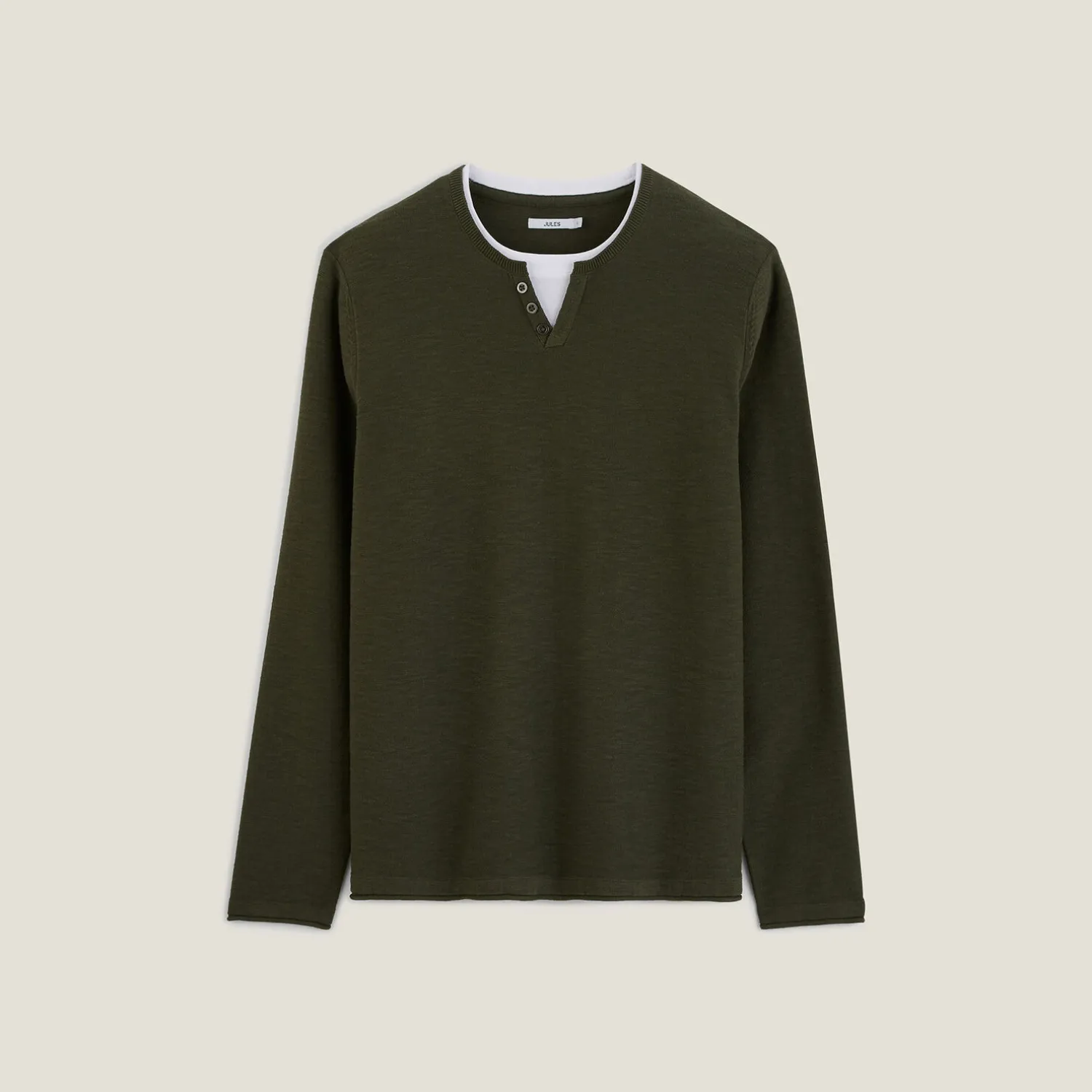 Jules Pull col tunisien 2 en 1- Pull