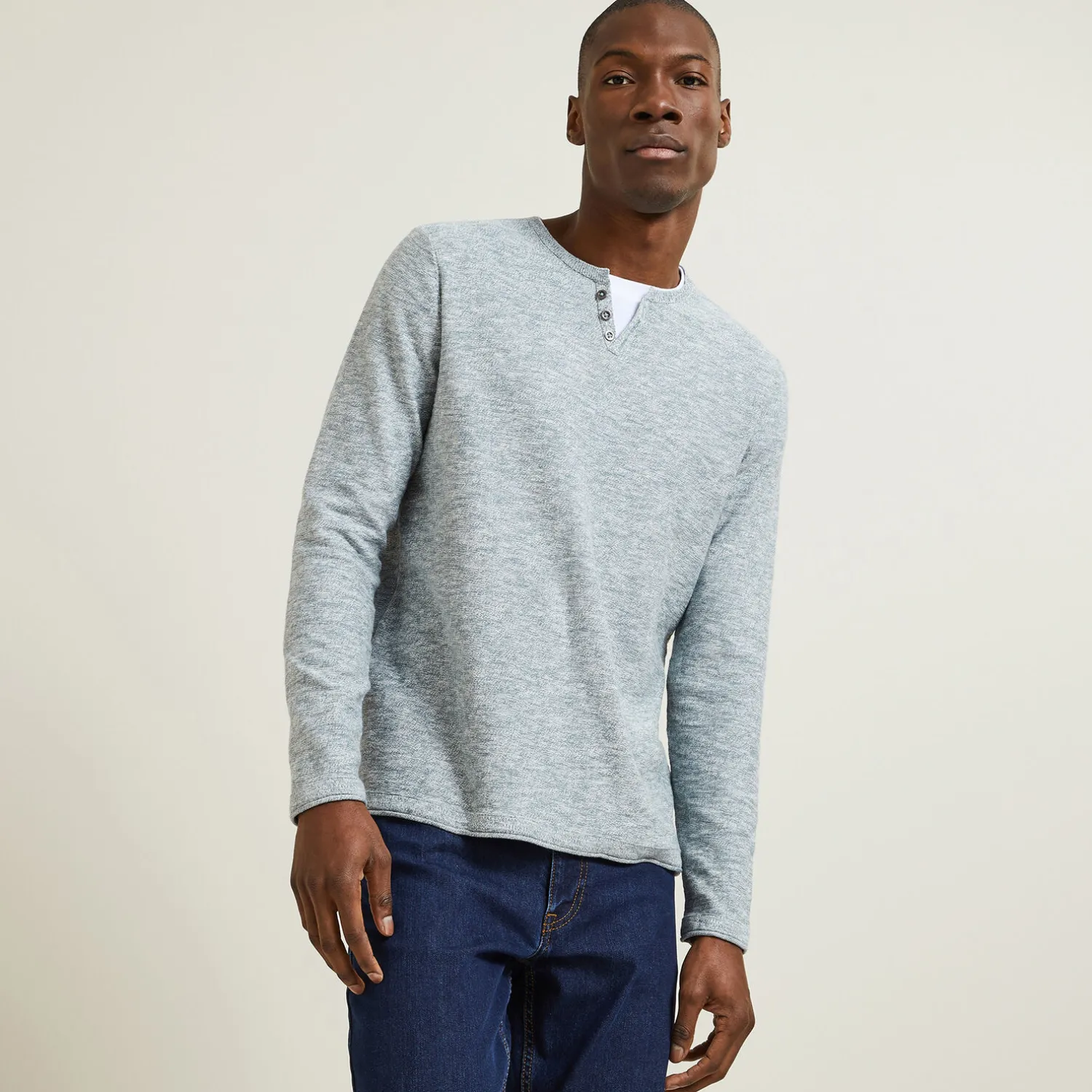 Jules Pull col tunisien 2 en 1- Pull