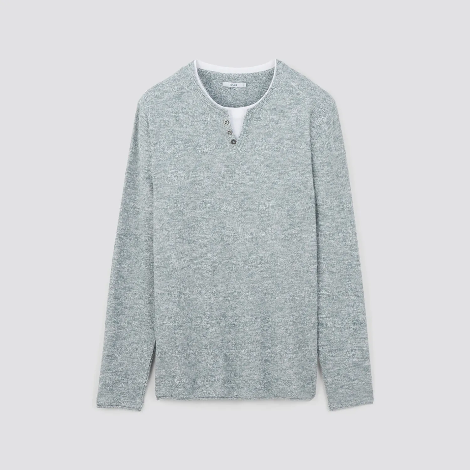 Jules Pull col tunisien 2 en 1- Pull