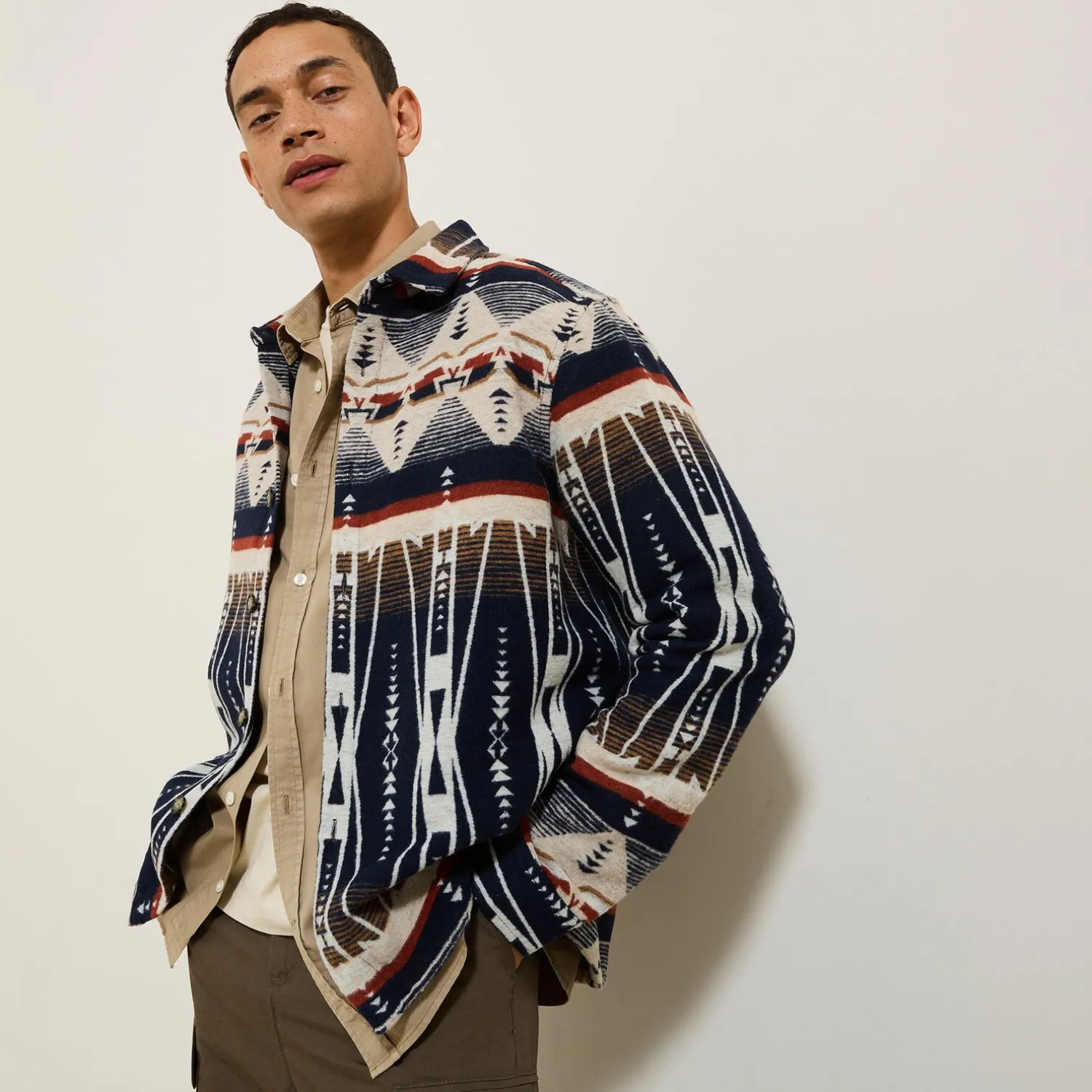 Jules Surchemise à motifs géométriques- Surchemise|Chemise