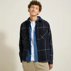 Jules Surchemise en coton à carreaux- Surchemise|Chemise