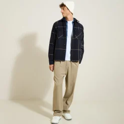 Jules Surchemise en coton à carreaux- Surchemise|Chemise