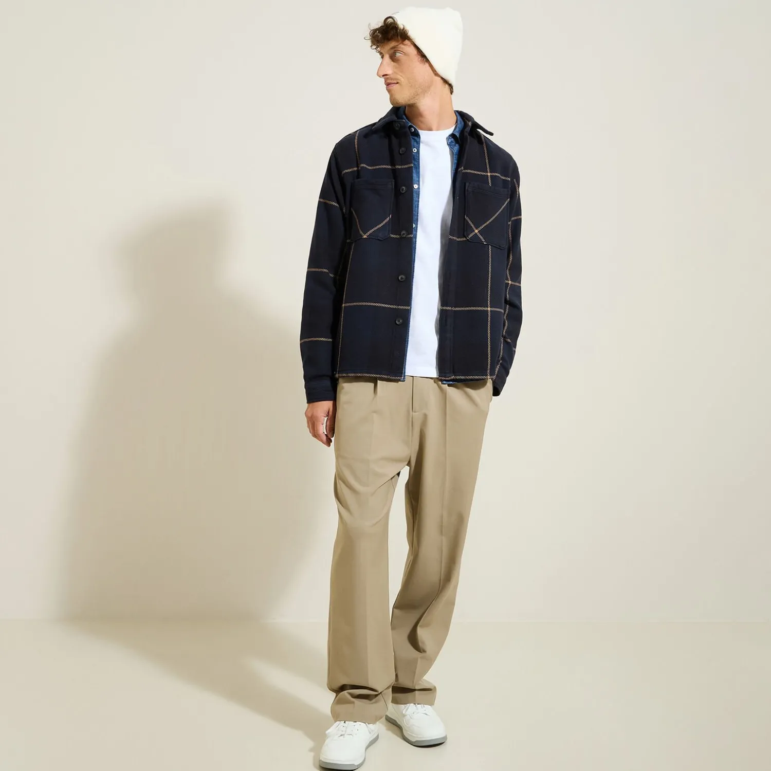 Jules Surchemise en coton à carreaux- Surchemise|Chemise