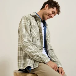 Jules Surchemise en coton à carreaux- Surchemise|Chemise