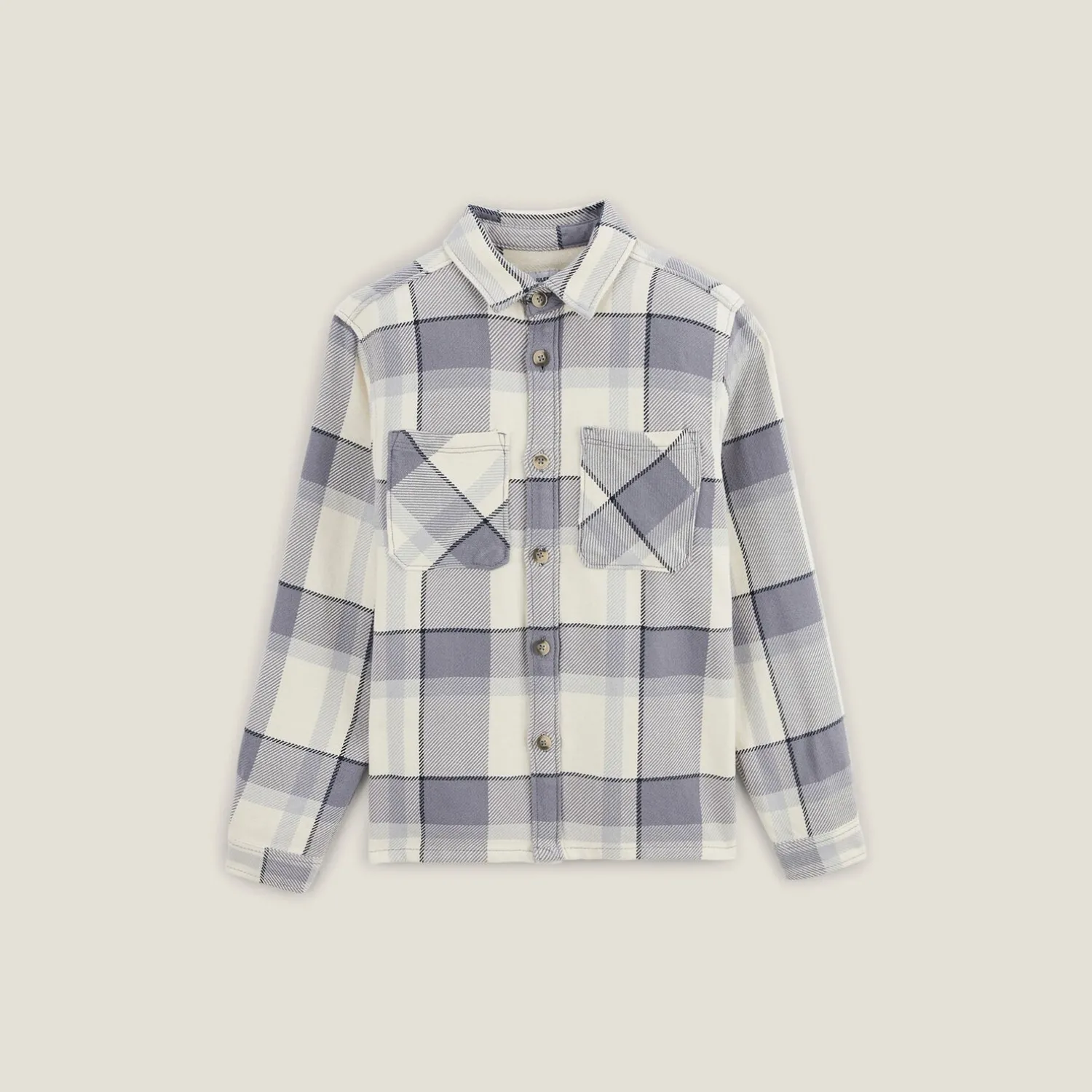 Jules Surchemise en coton à carreaux- Surchemise|Chemise