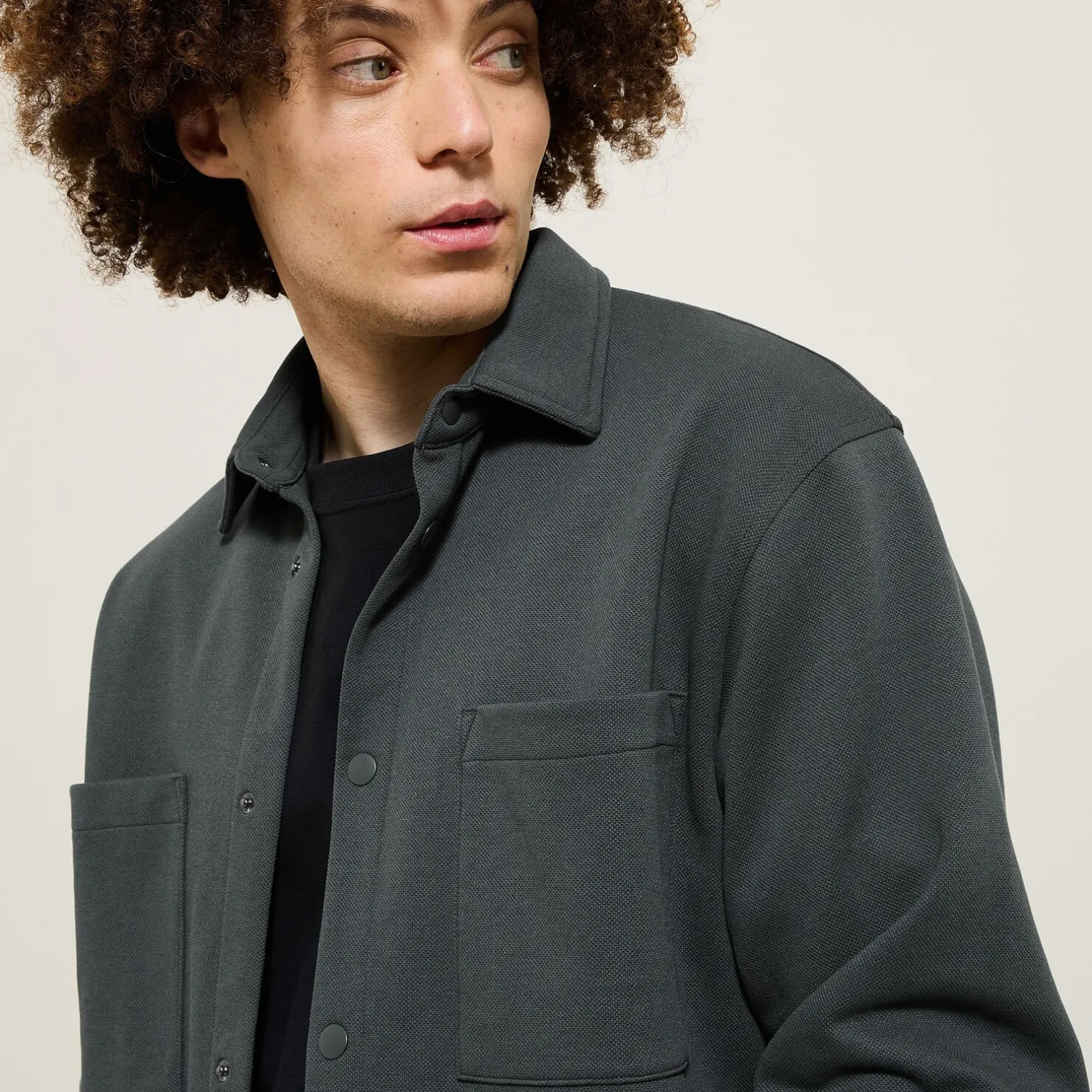 Jules Surchemise en maille col chemise- Surchemise|Chemise