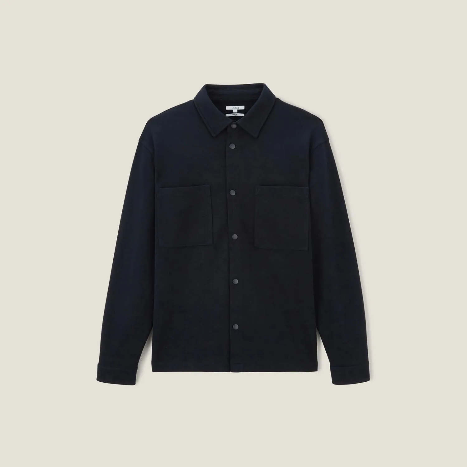 Jules Surchemise en maille col chemise- Surchemise|Chemise