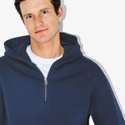 Jules Sweat à capuche col zippé- Sweat