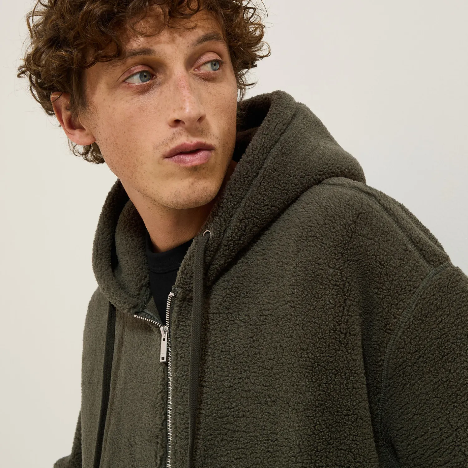 Jules Sweat à capuche en sherpa- Sweat