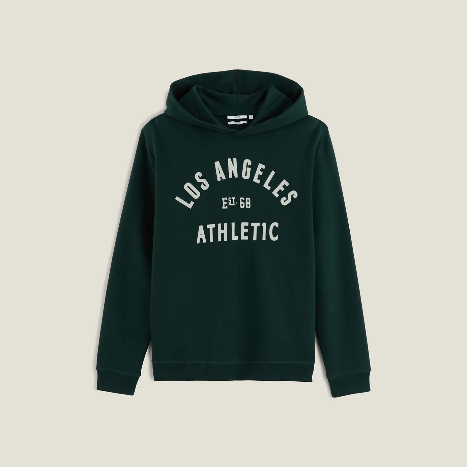 Jules Sweat à capuche imprimé devant avec flocage- Sweat