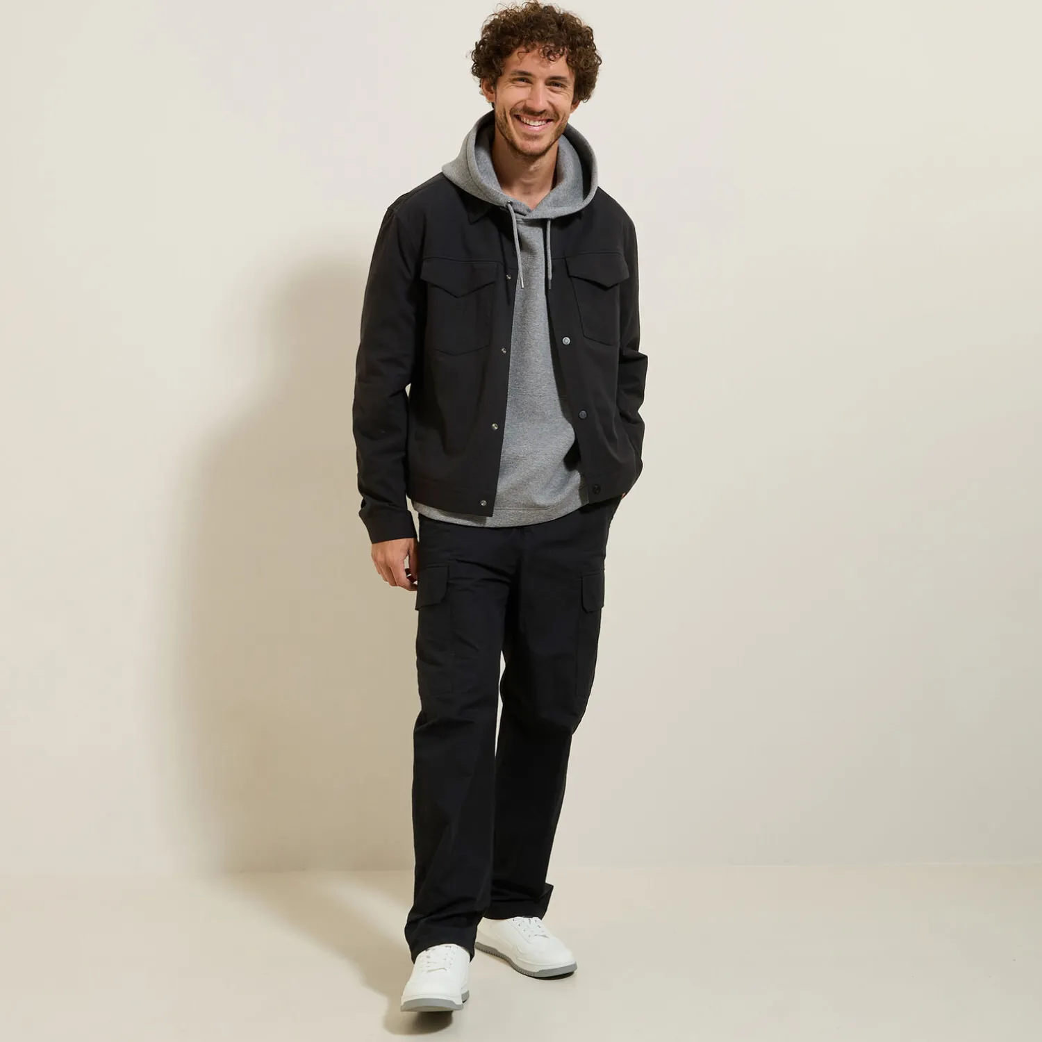 Jules Sweat à capuche oversize bas droit- Sweat