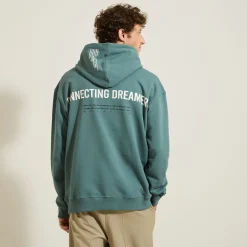 Jules Sweat à capuche oversize imprimé capuche et dos- Sweat