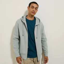 Jules Sweat à capuche zippé uni- Sweat