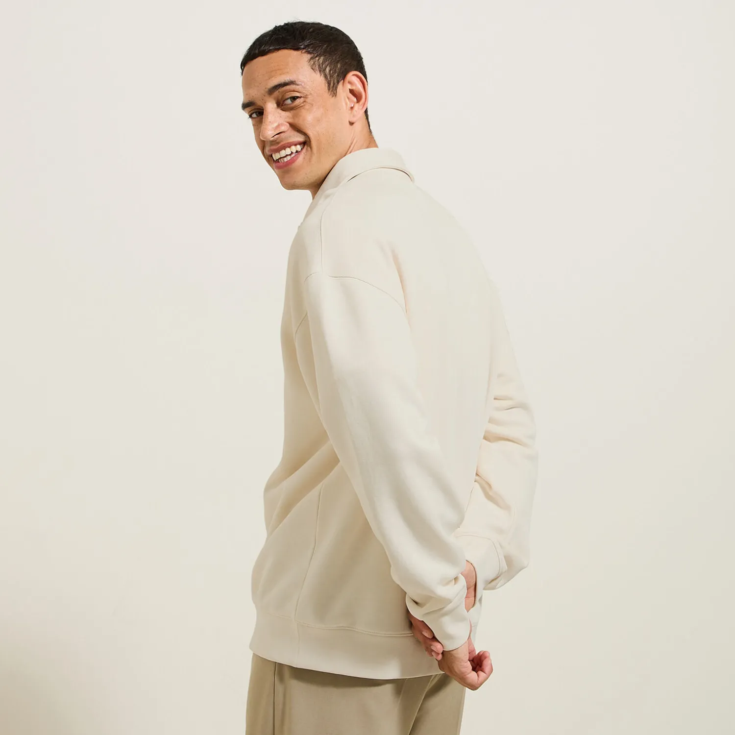 Jules Sweat col polo relax uni- Polo|Sweat