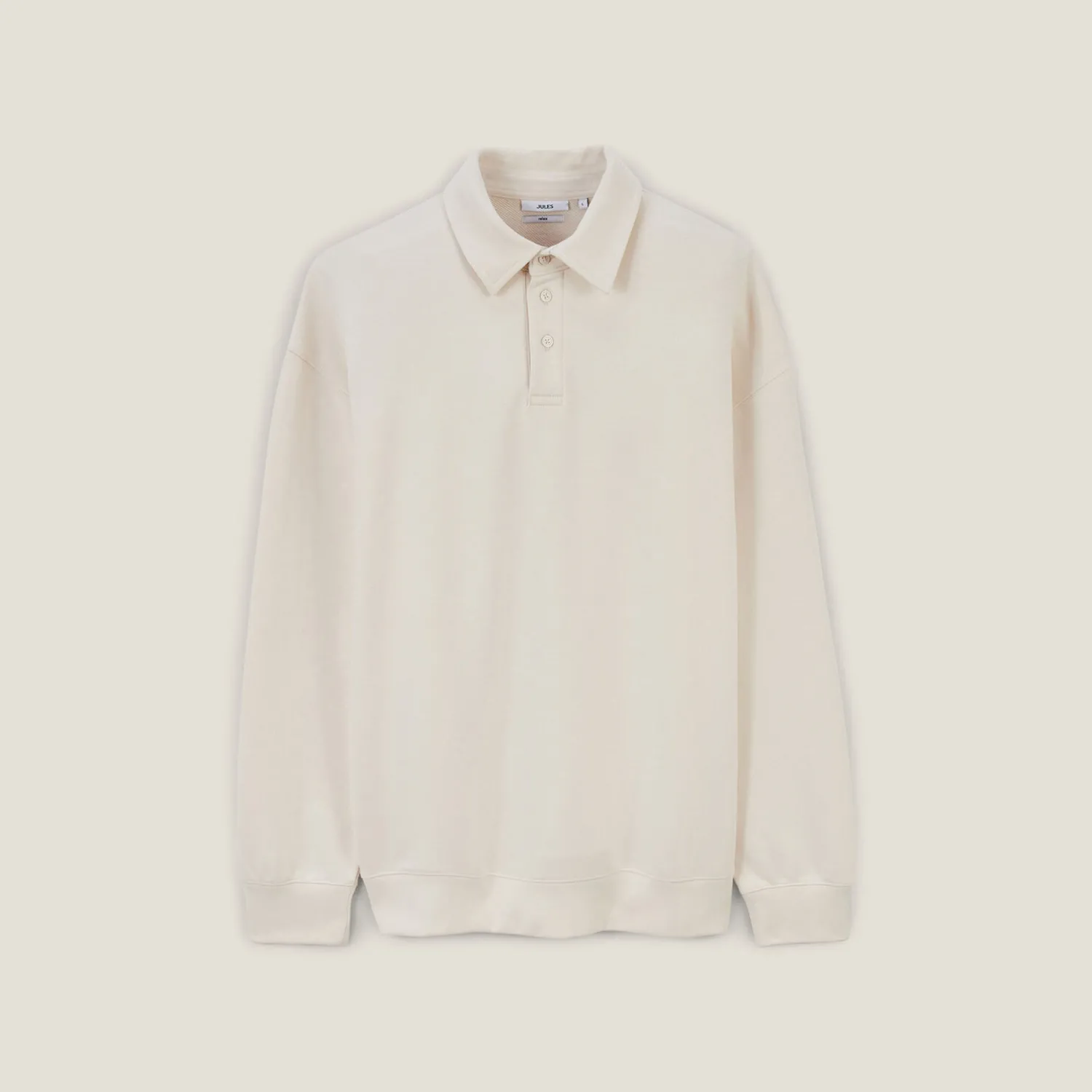 Jules Sweat col polo relax uni- Polo|Sweat