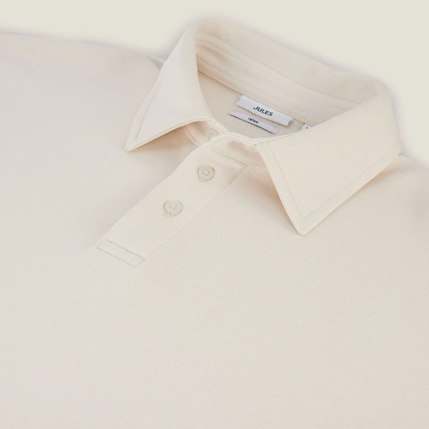 Jules Sweat col polo relax uni- Polo|Sweat