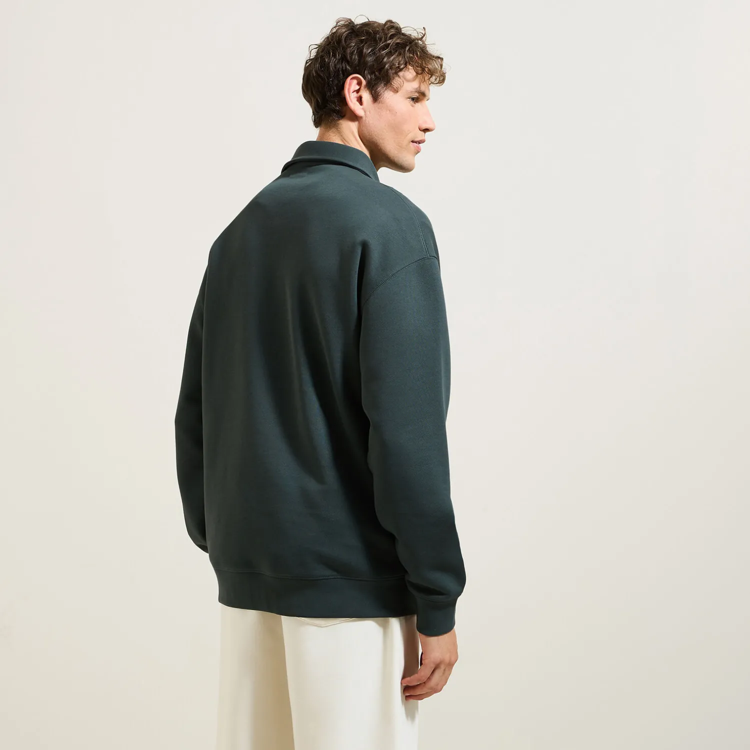 Jules Sweat col polo relax uni- Polo|Sweat