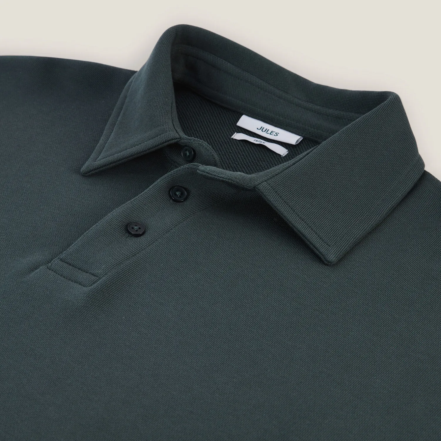 Jules Sweat col polo relax uni- Polo|Sweat