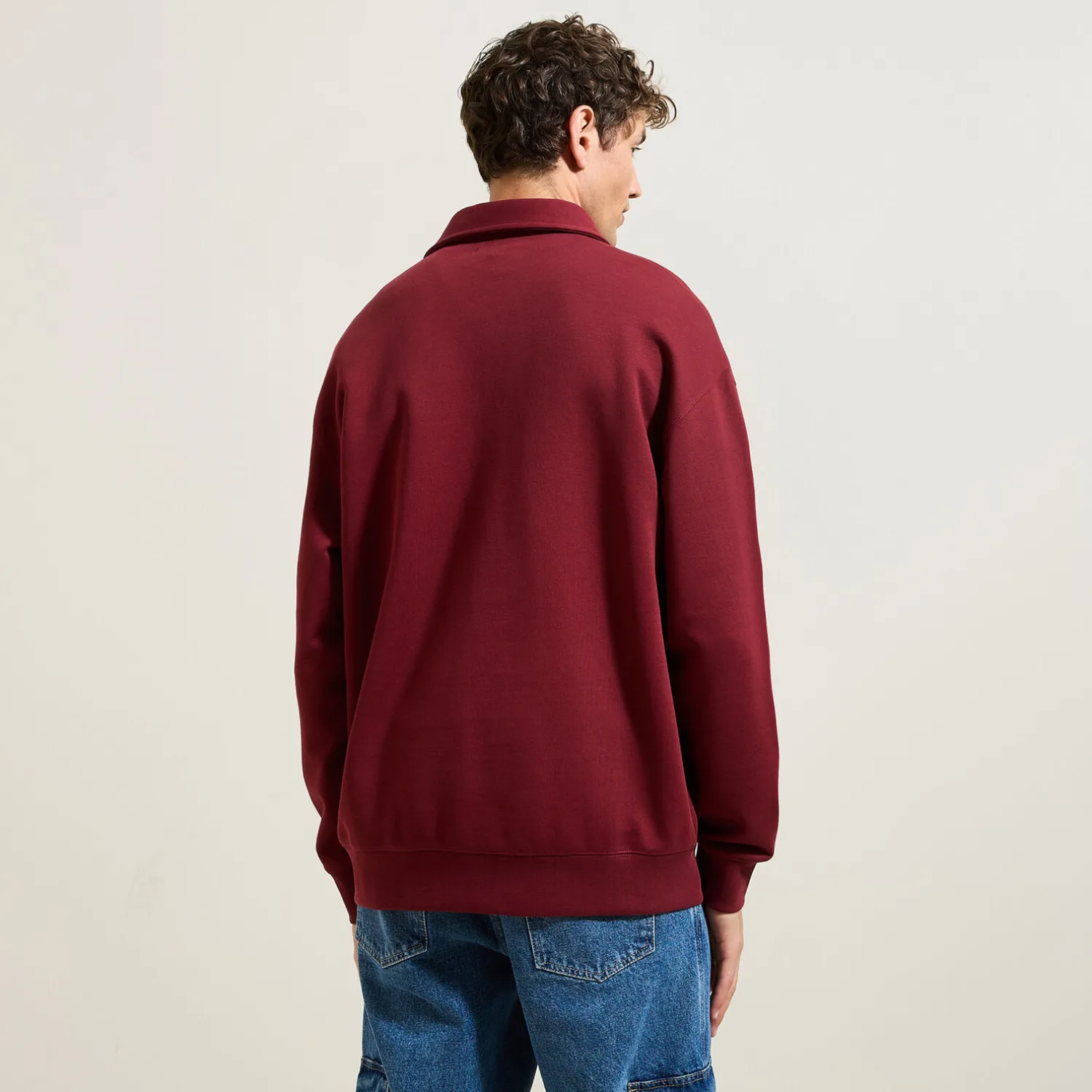 Jules Sweat col polo relax uni- Polo|Sweat