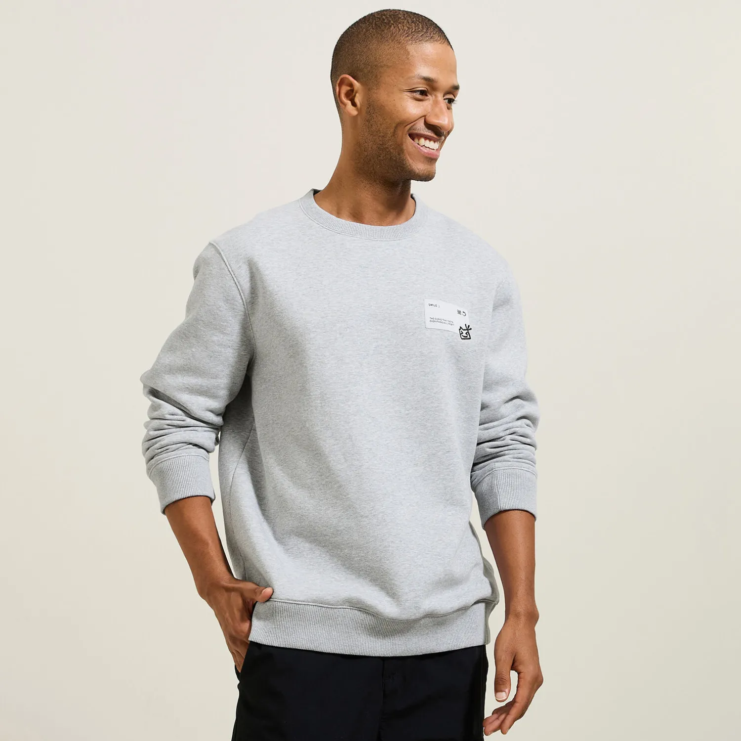 Jules Sweat col rond imprimé devant- Sweat