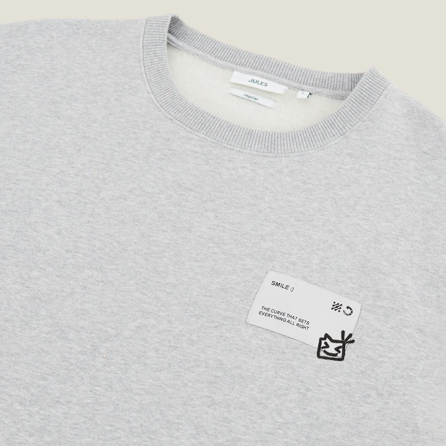 Jules Sweat col rond imprimé devant- Sweat