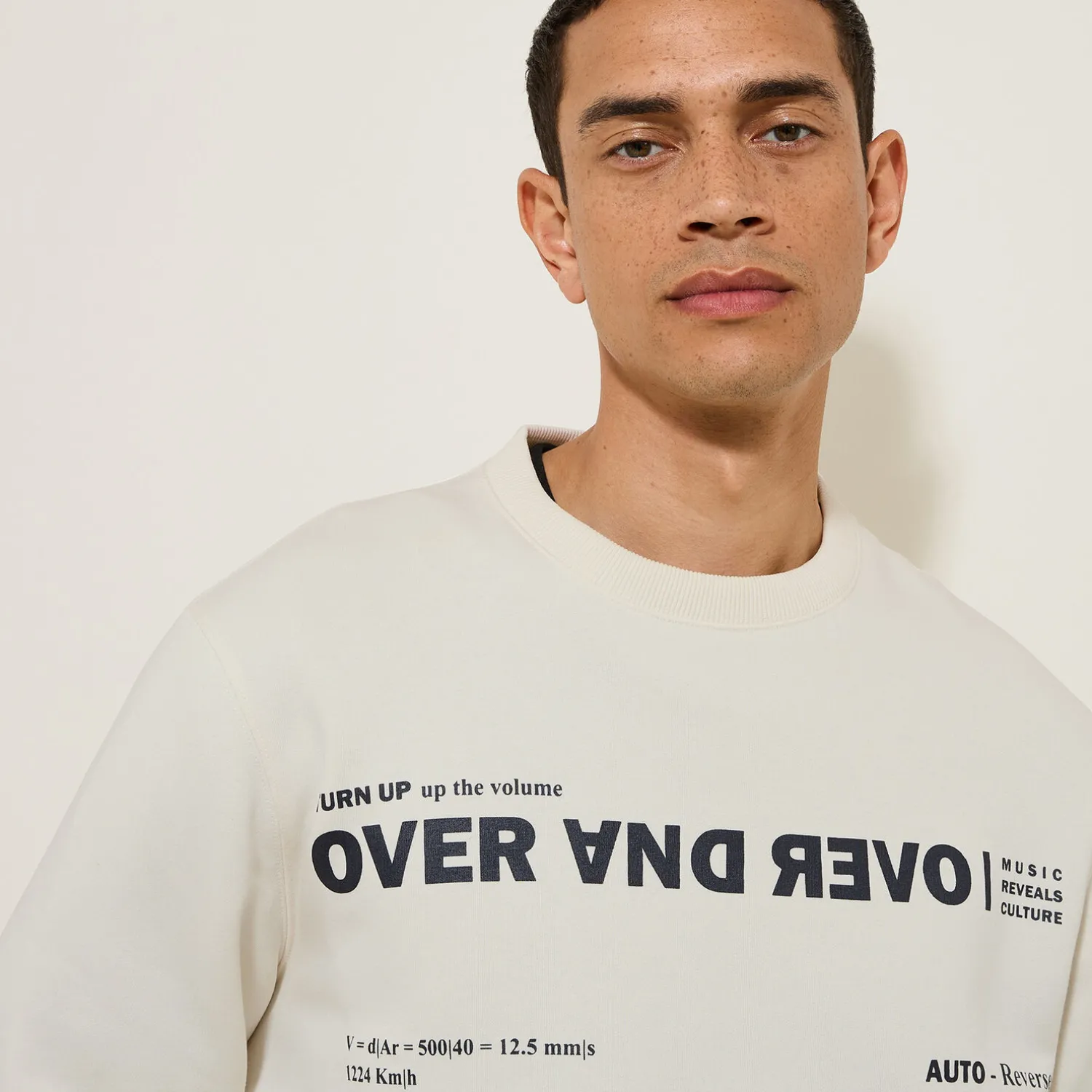 Jules Sweat col rond imprimé devant- Sweat