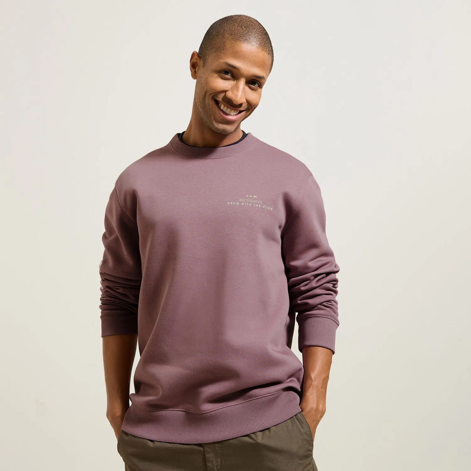 Jules Sweat col rond imprimé devant- Sweat