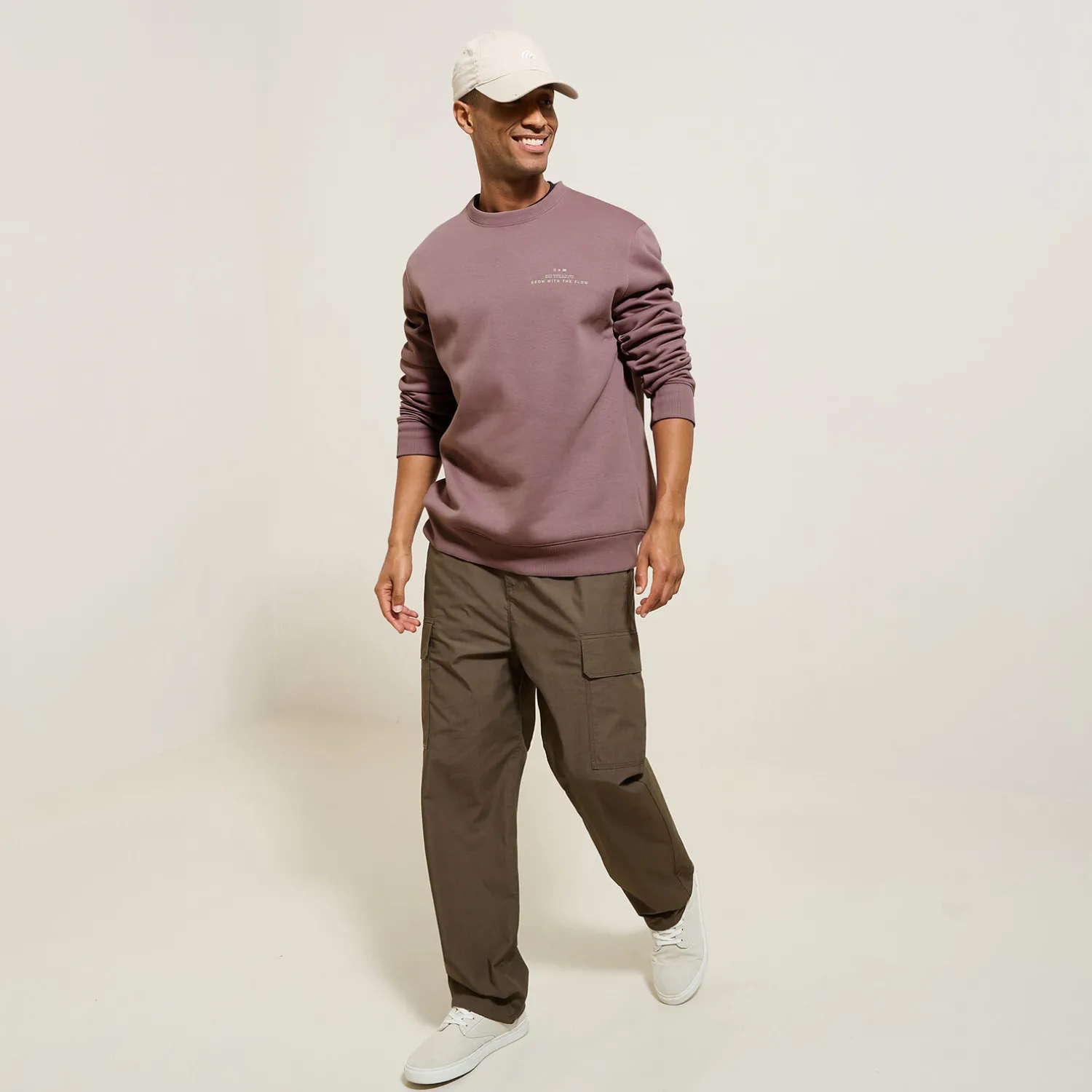 Jules Sweat col rond imprimé devant- Sweat