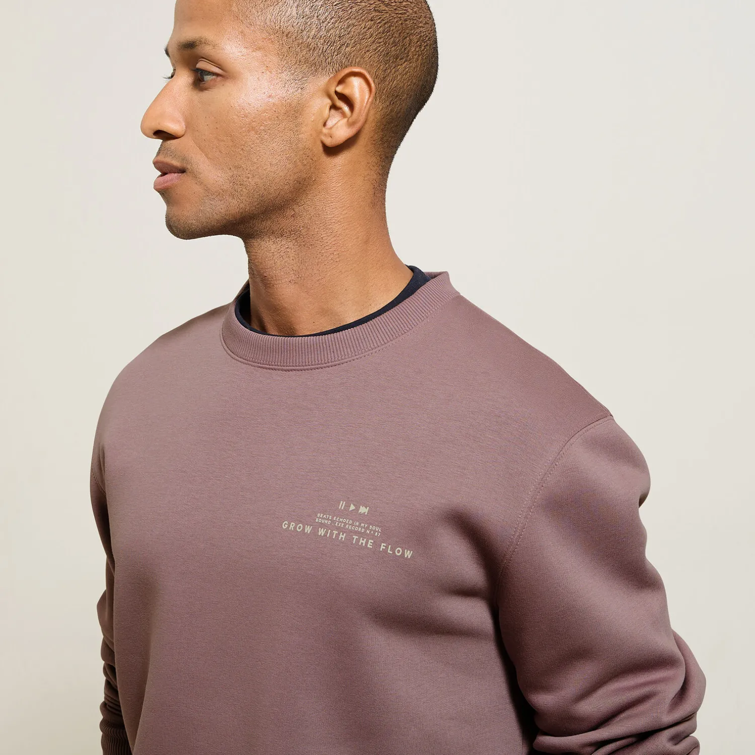 Jules Sweat col rond imprimé devant- Sweat