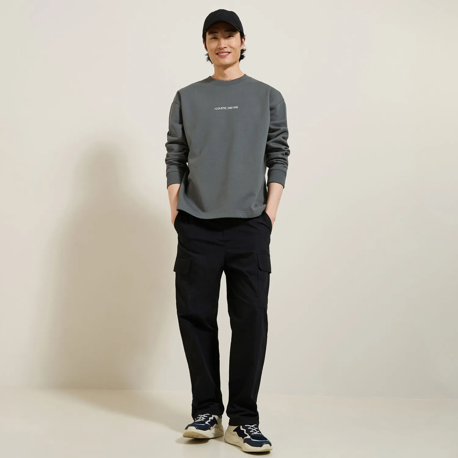 Jules Sweat col rond imprimé devant et dos- Sweat