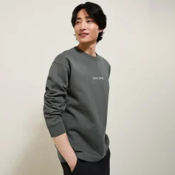 Jules Sweat col rond imprimé devant et dos- Sweat