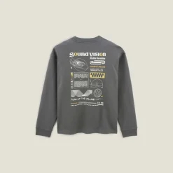 Jules Sweat col rond imprimé devant et dos- Sweat